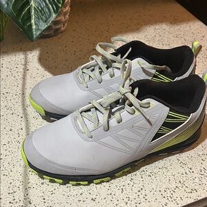 New Balance Gray and Lime Athletic Shoes